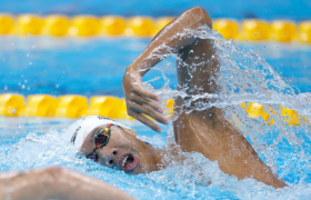 Qingdao Swimming Star Zhang Zhanshuo Breaks Asian Record in Men’s 200m Freestyle, Wins Fourth Gold at Asian Games